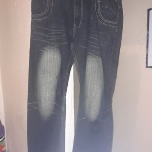 I have a pair men jeans a size 36 wide 32 long.